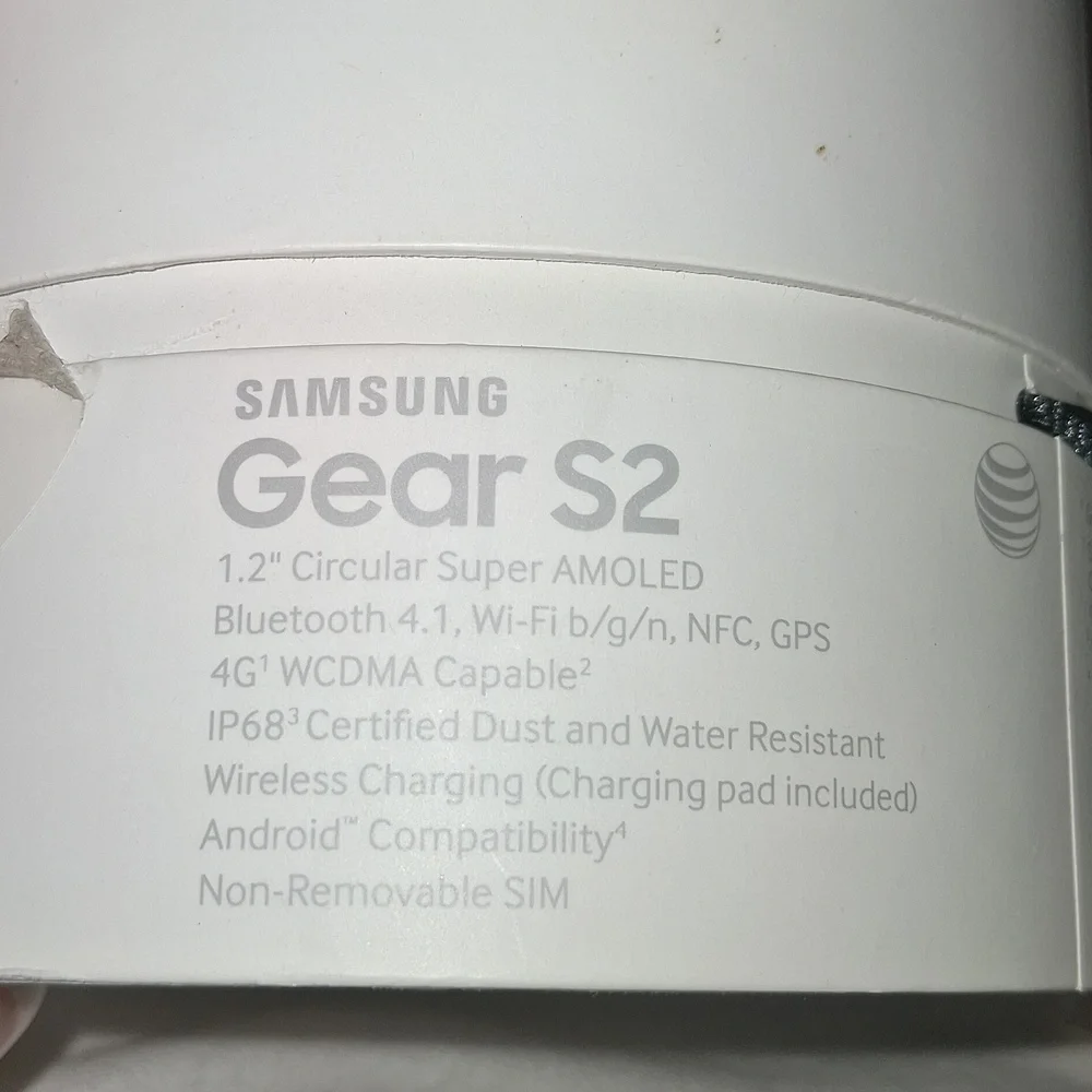 Samsung Gear 2 Watch All Details In Pic Comes With What Is Pictured.